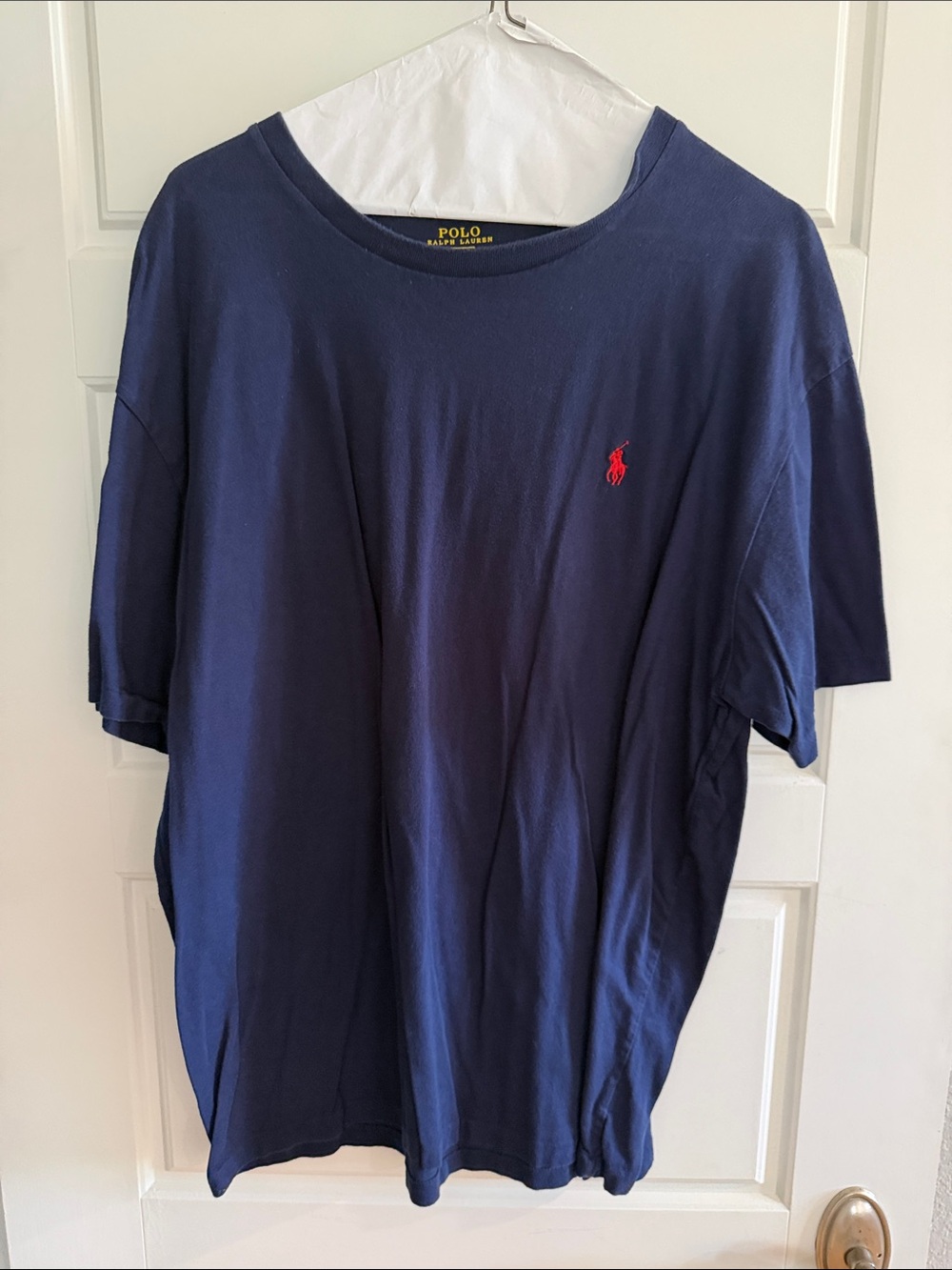 Polo by Ralph Lauren Navy Tee with Red Pony Embroidery